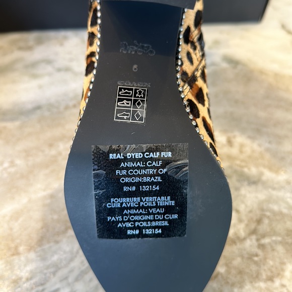 NWT Coach Animal Print Booties - Picture 11 of 16